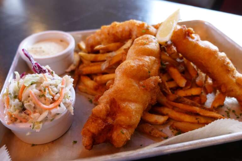 The Best Fish And Chips In Columbus: 7 Spots Worth The Grease 3 Matt & Tony's fried fish and fries with lemon, coleslaw, and dipping sauce