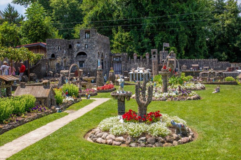 Take The Perfect Day Trip To Ohio's 80-Year-Old Rock Garden 5 Miniature stone castle and sculpted garden beds at Hartman Rock Garden