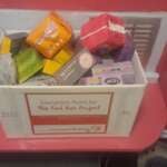 A Red Box Project donation box for period products