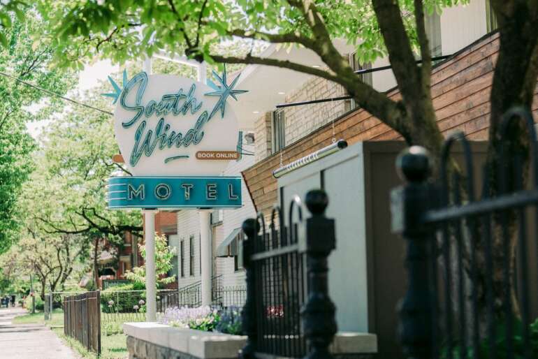 This Gorgeous Mid-Century Modern Motel On South High St. Is Finally Open 1 Southwind hotel exterior