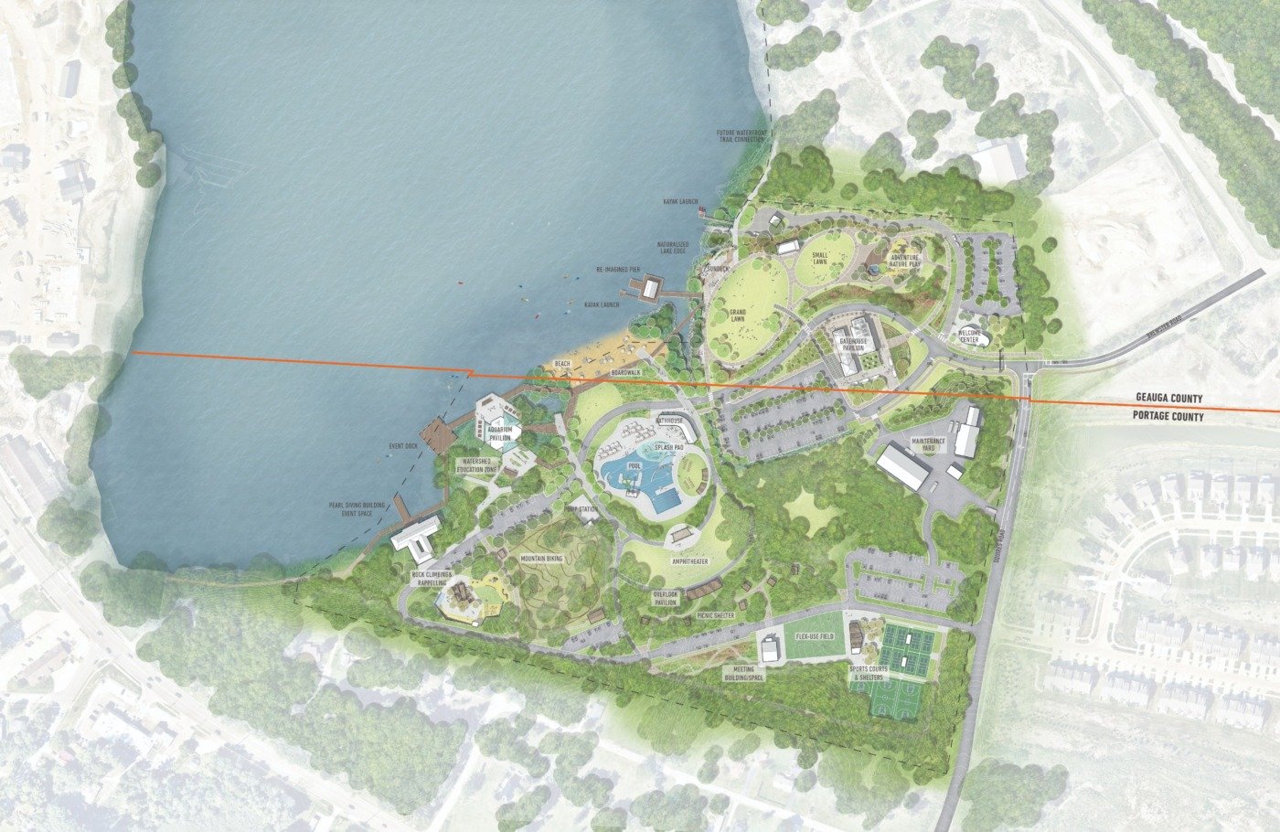 rendering of aurora park