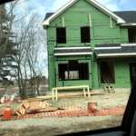 Everything You Need to Know About Building A Brand New Home In Columbus A house under construction, wood framing and sheathing underway