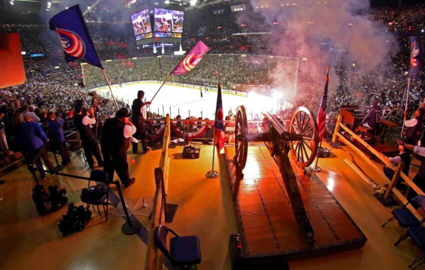 blue jackets cannon nationwide arena