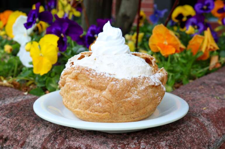 apple fritter cream puff