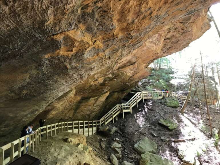 Say Goodbye to Parking Woes: Hocking Hills’ Free Shuttle Is Here 3 whispering cave hocking hills