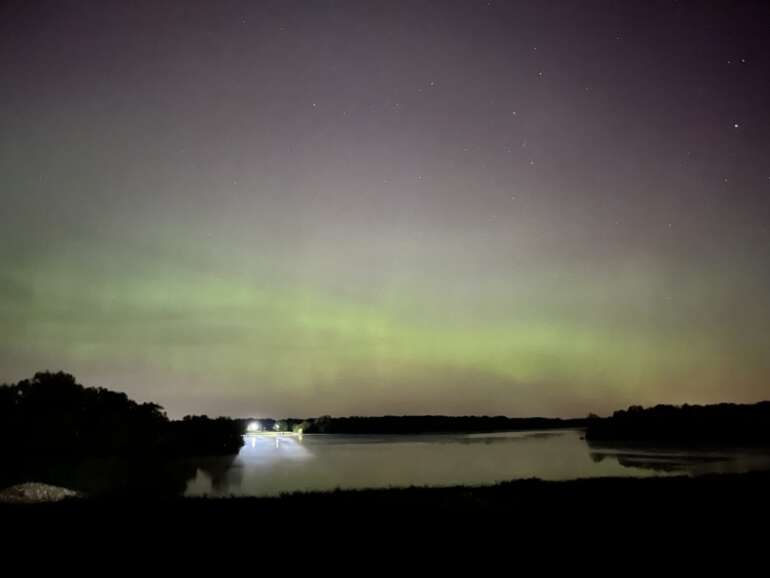 northern lights over the hoover dam ohio
