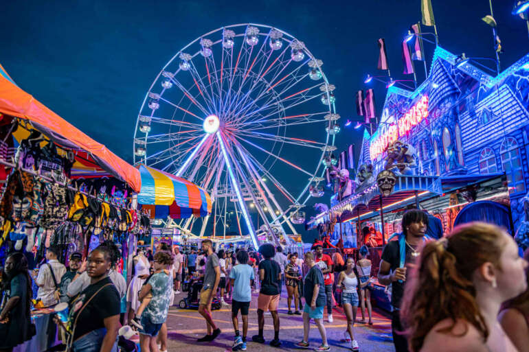 ohio state fair at night