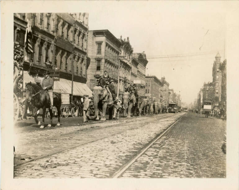 Columbus Was Once The Circus Capital Of The Midwest 4 sells brothers circus parade of elephants