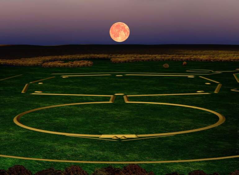 Goodbye Golf Course, Hello History: Ohio's Octagon Earthworks Enters A New Era 3 octagon earthworks moonrise