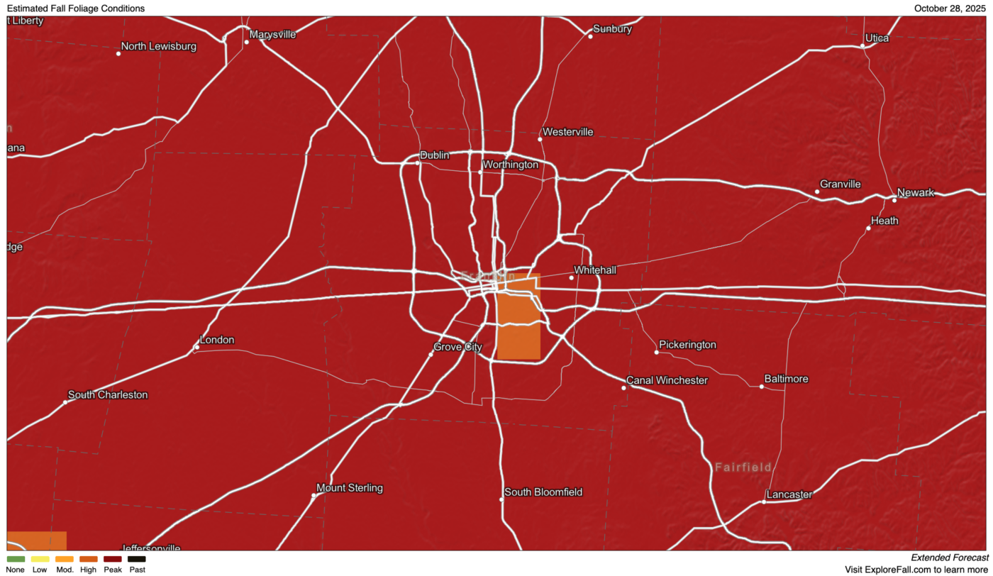 fall foliage map