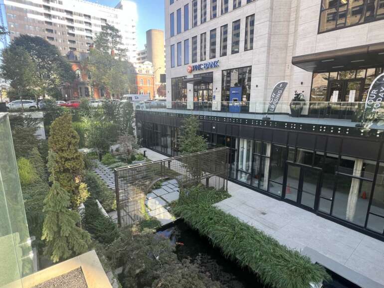 sunken garden at preston centre