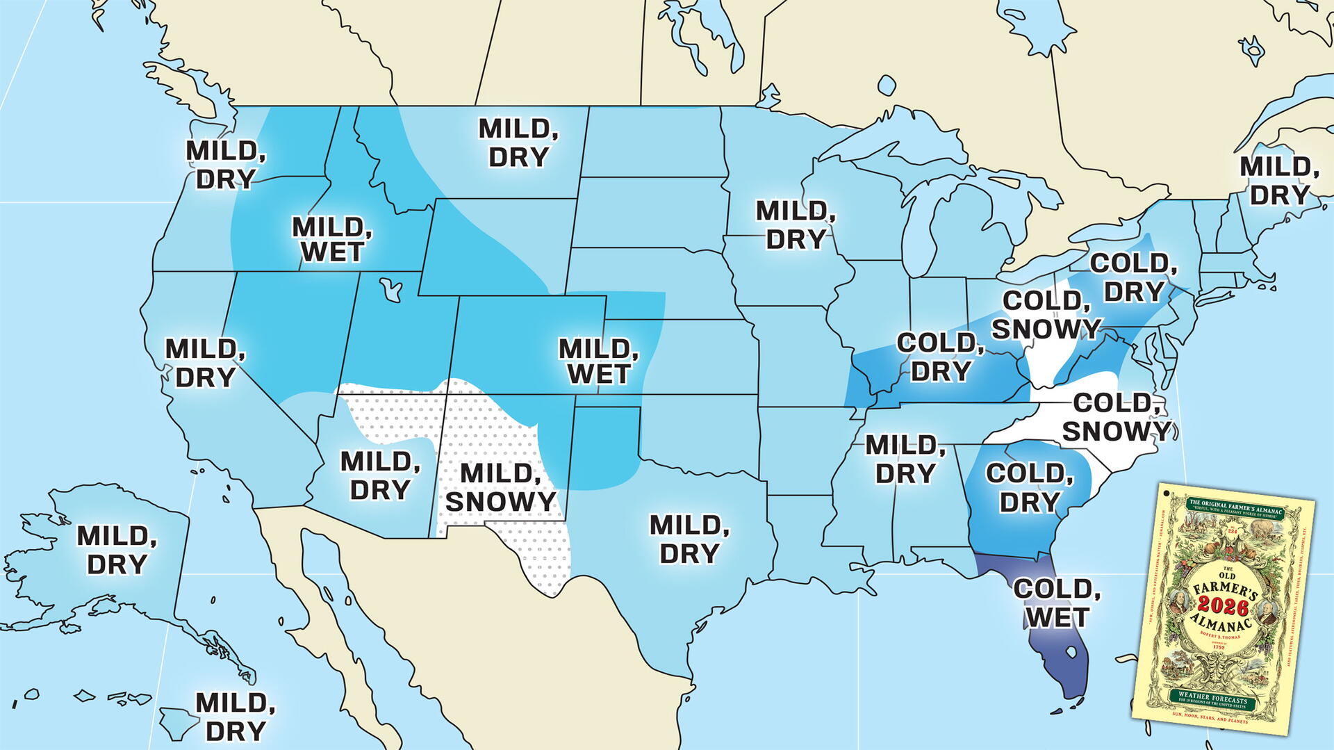 map of winter weather united states