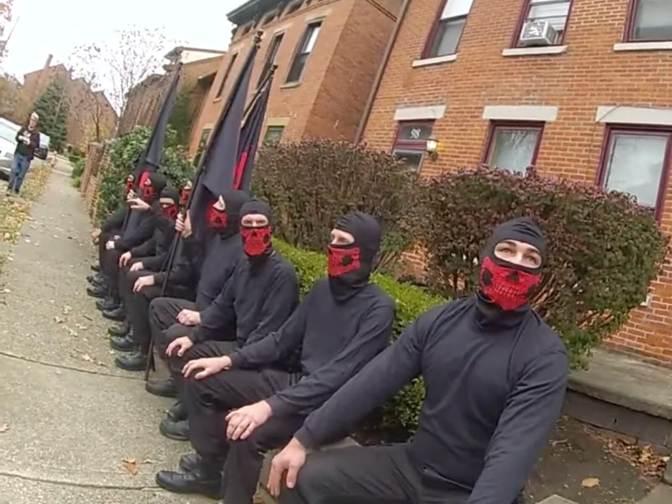 neo nazis detained by police in short north