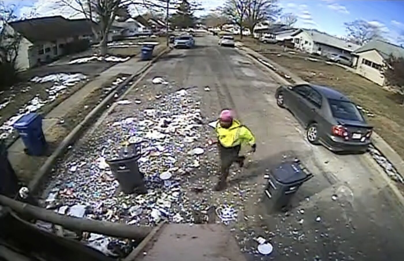 whitehall garbage truck explosion