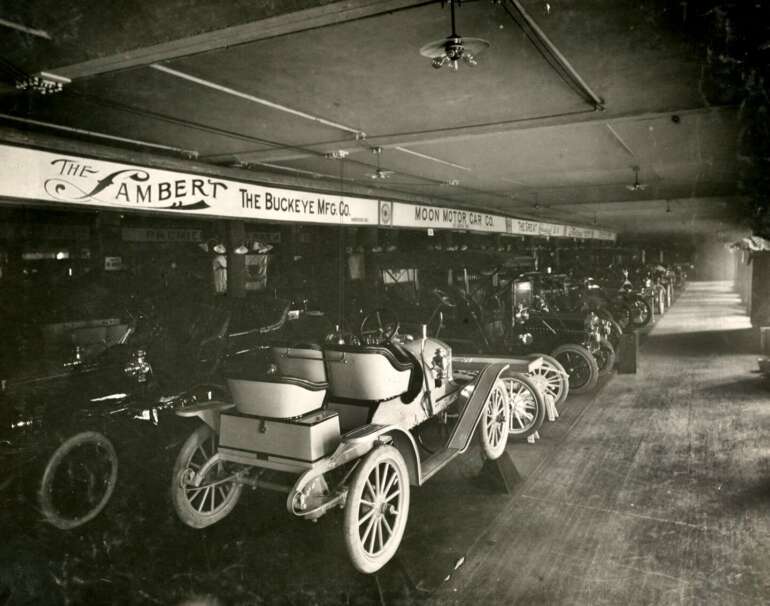 The World's First Car Accident Happened Here In Ohio 4 lambert car assembly line