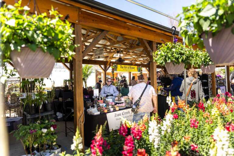 farmers market booth