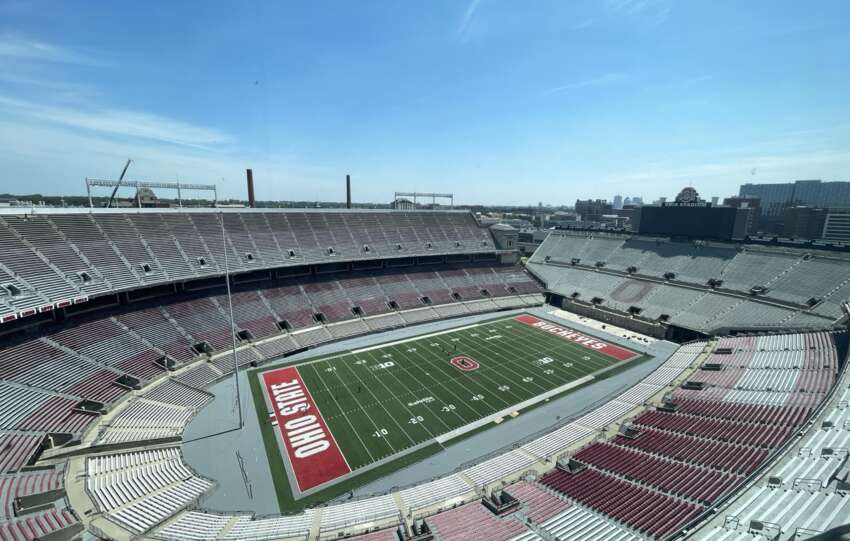 ohio stadium from press box