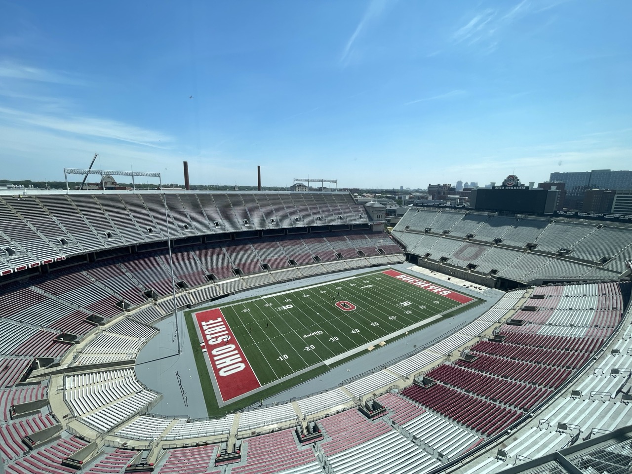 ohio stadium from press box