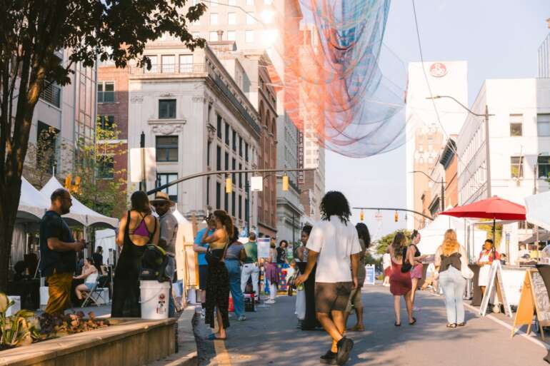 open streets event downtown columbus