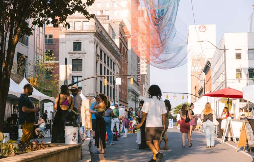 open streets event downtown columbus