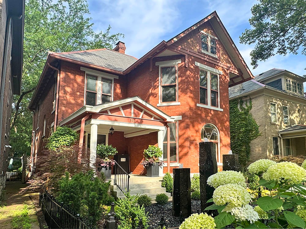 brick house on a sunny day