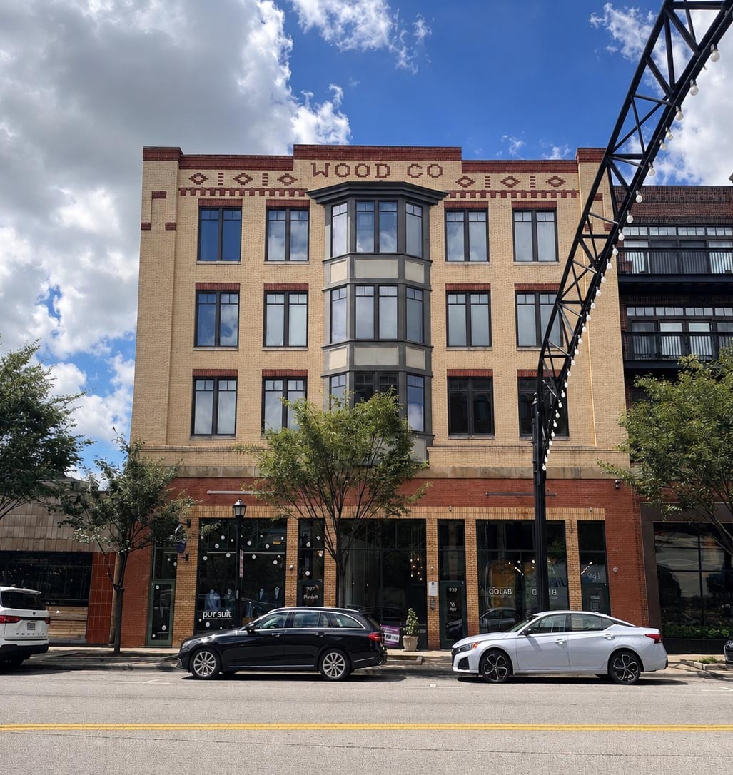 brick building in short north