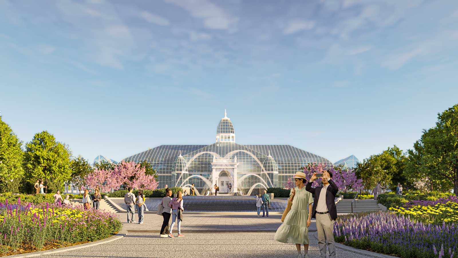 rendering of the palm house