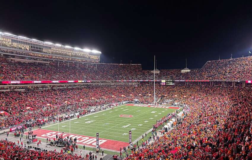 ohio state football at the shoe