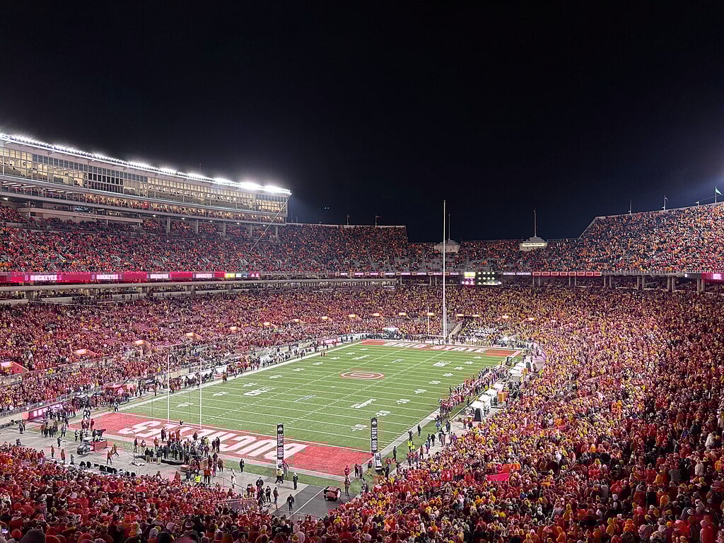 ohio state football at the shoe
