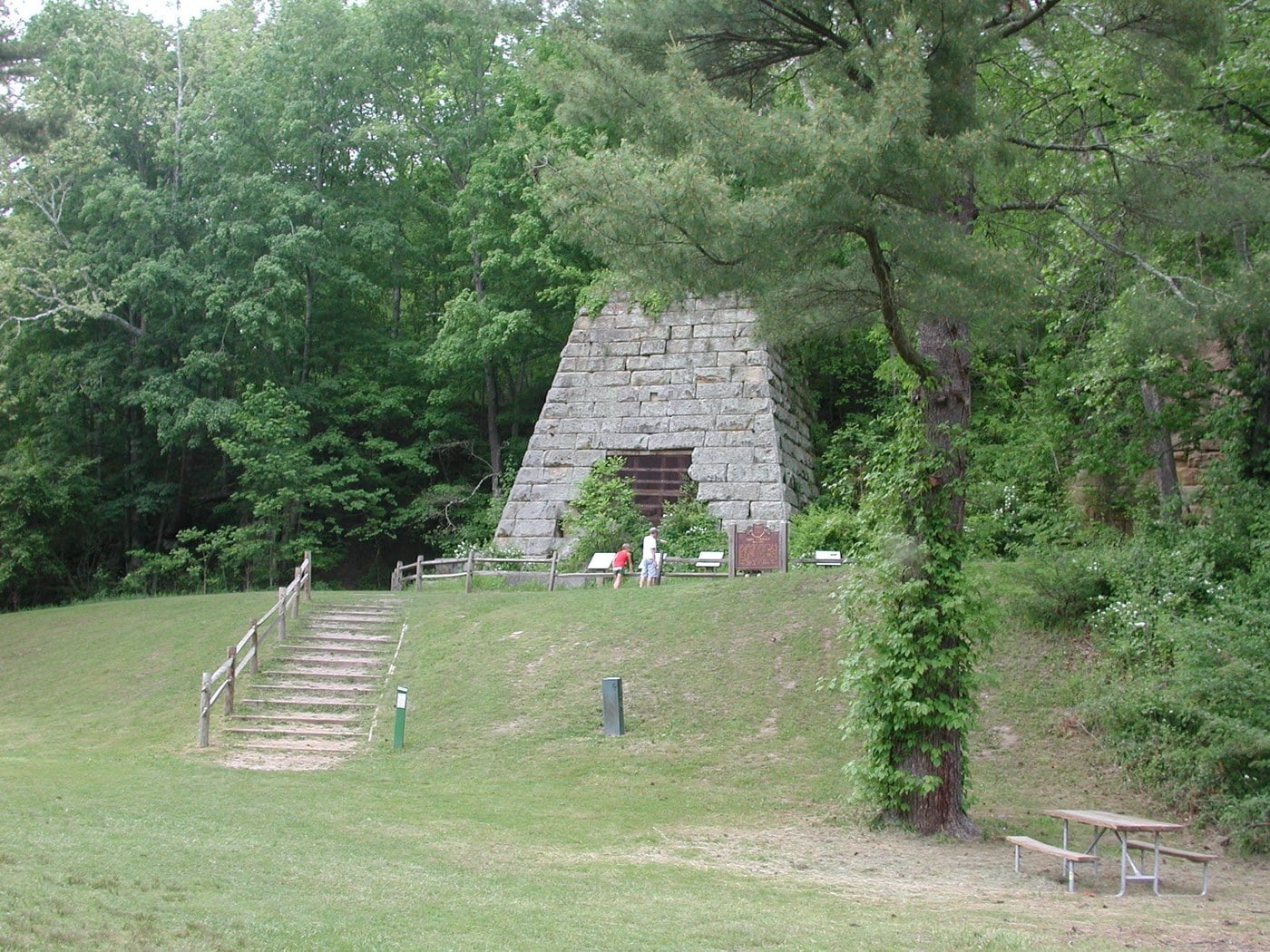 Hope Furnace ruins at Lake Hope State Park in Vinton County