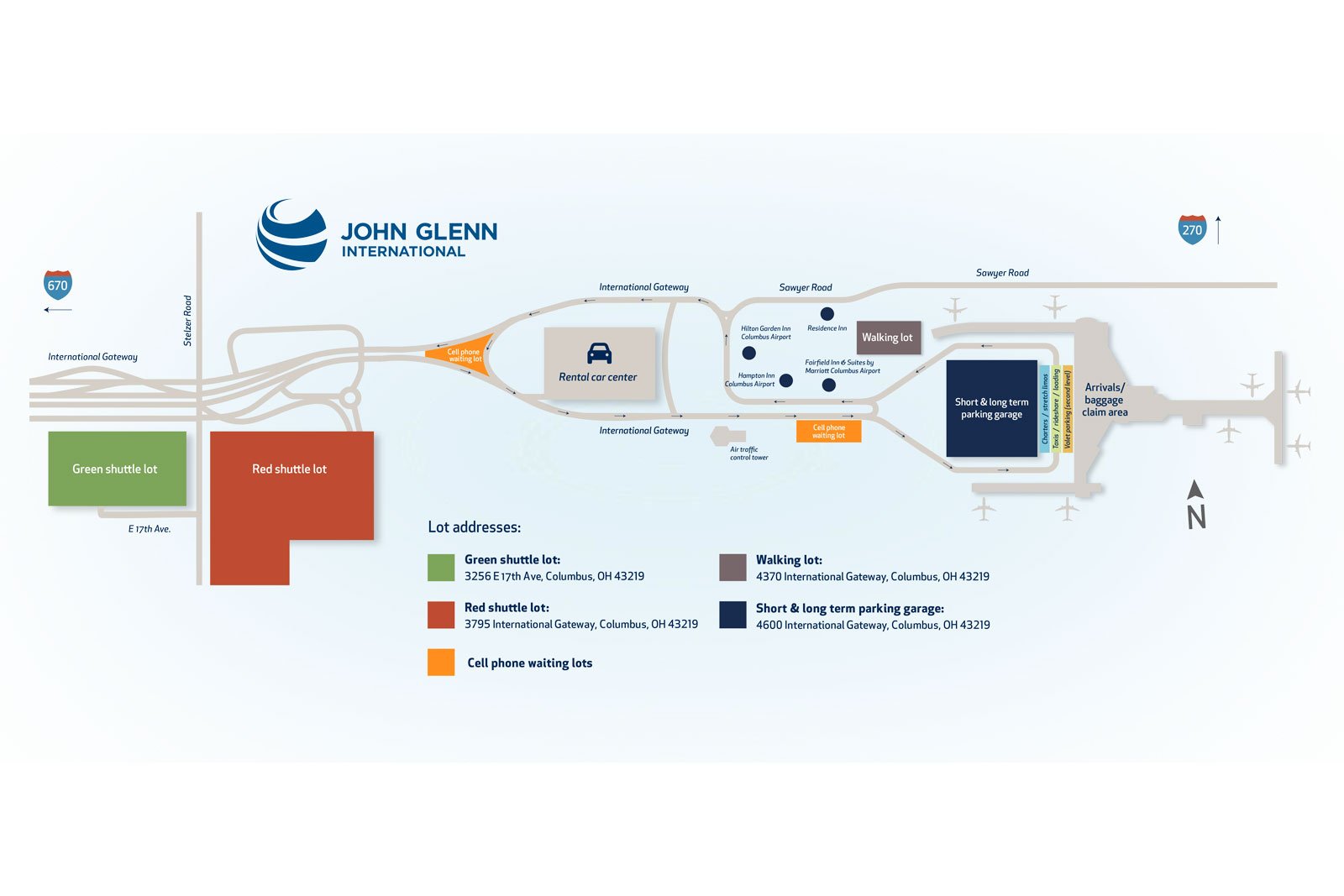 cmh parking map