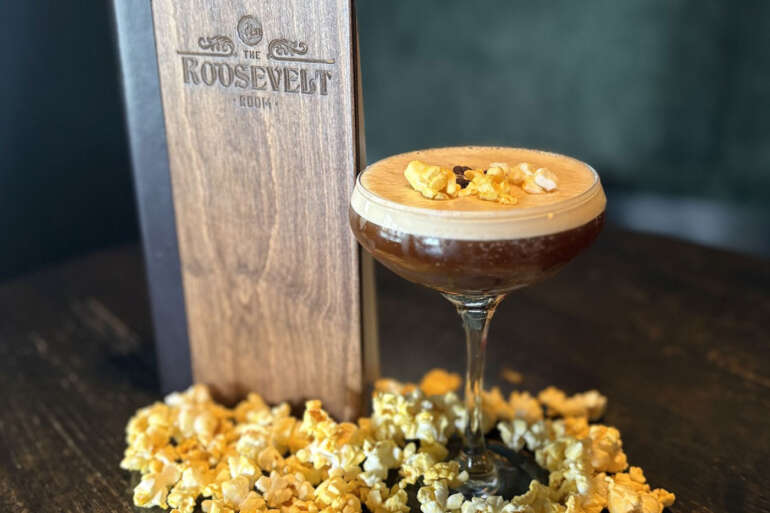 Caffeine Meets Cocktails On Dublin’s New Espresso Martini Trail 6 espresso martini with popcorn