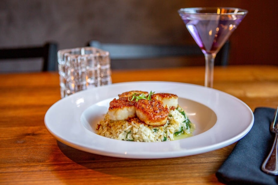 scallops from allora kitchen bar