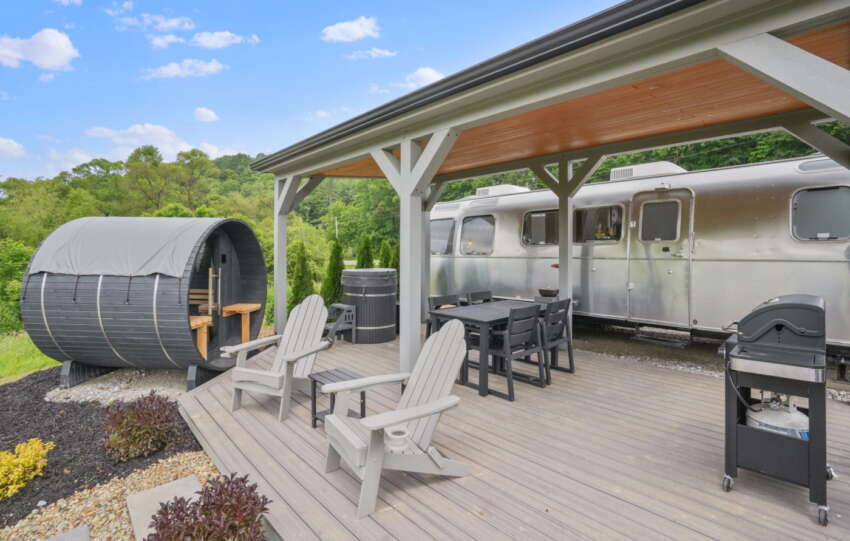 airstream with sauna