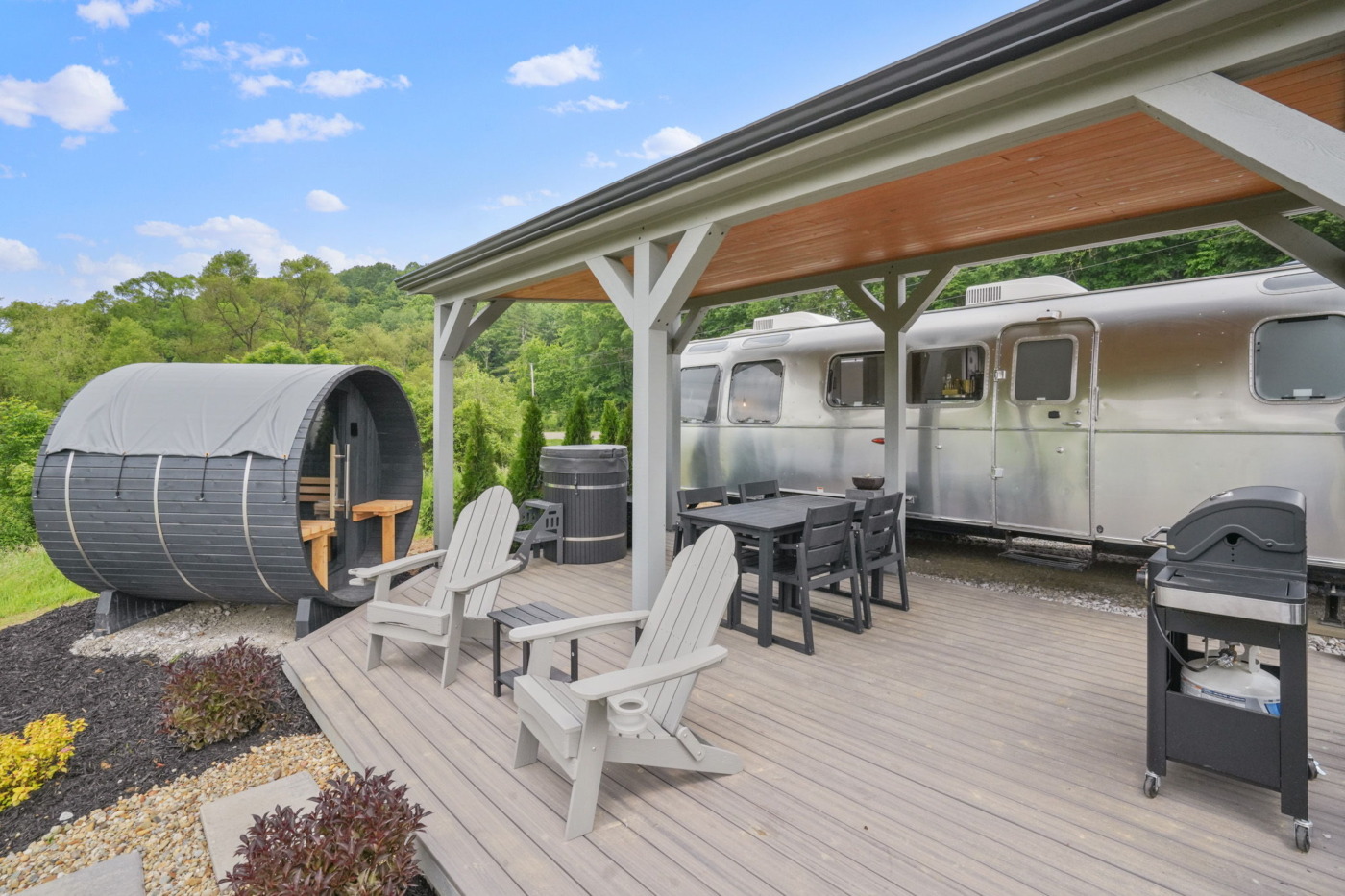 airstream with sauna