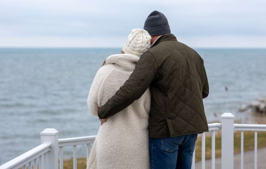 couple at the lodge at geneva on the lake