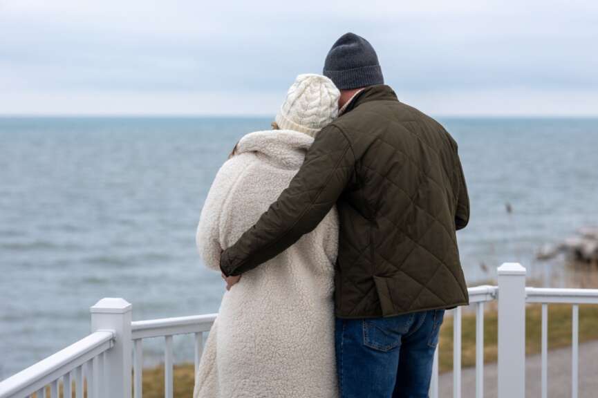 couple at the lodge at geneva on the lake