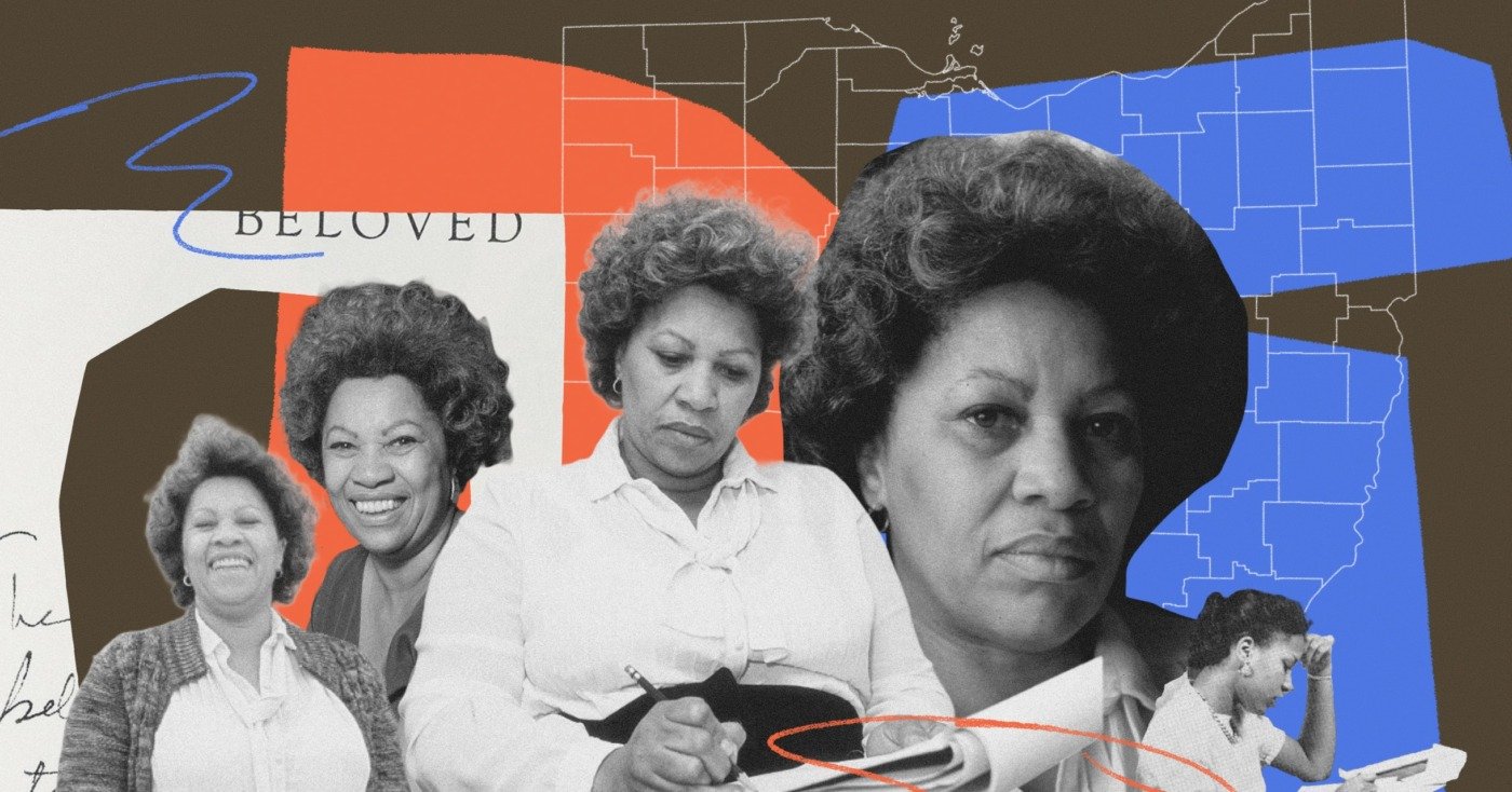 toni morrison collage