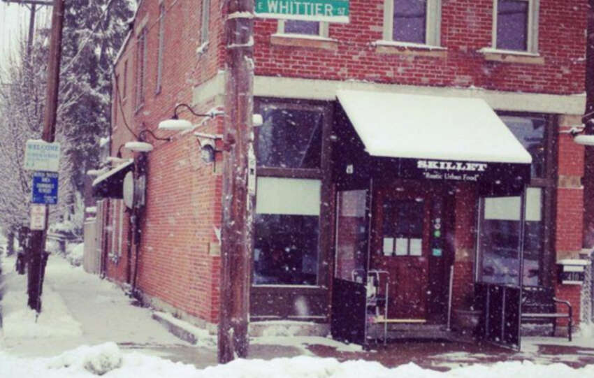 skillet german village in the snow