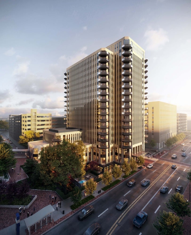 rendering of centennial on high tower