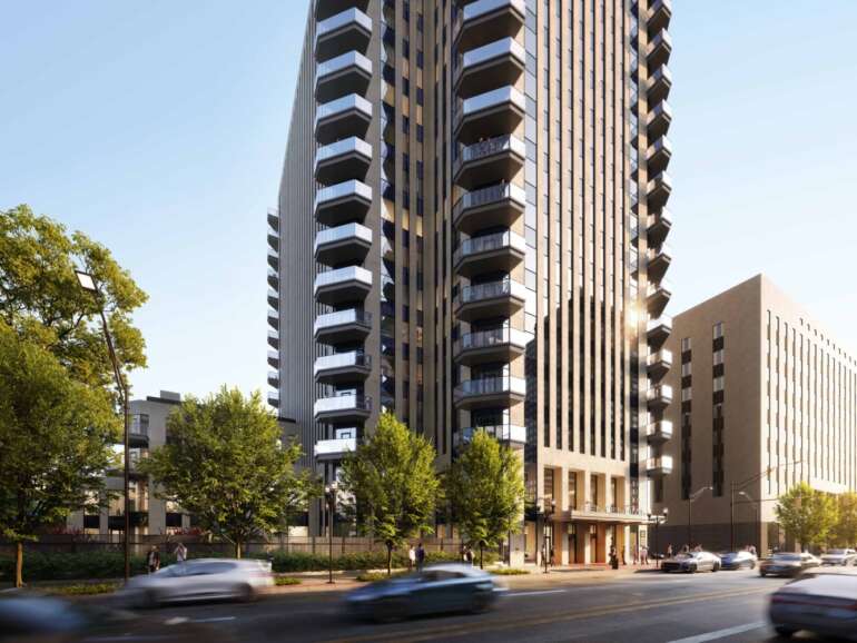 Nationwide’s Former Downtown Tower Is Becoming Apartments 9 rendering of centennial on high tower