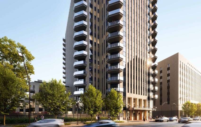 rendering of centennial on high tower