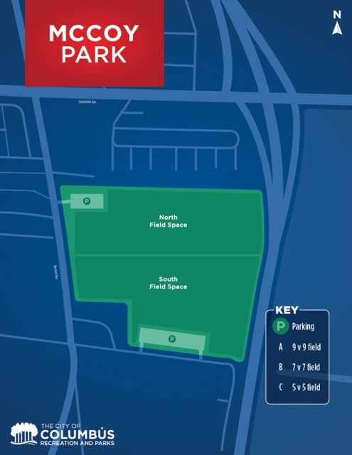 mccoy park current field locations
