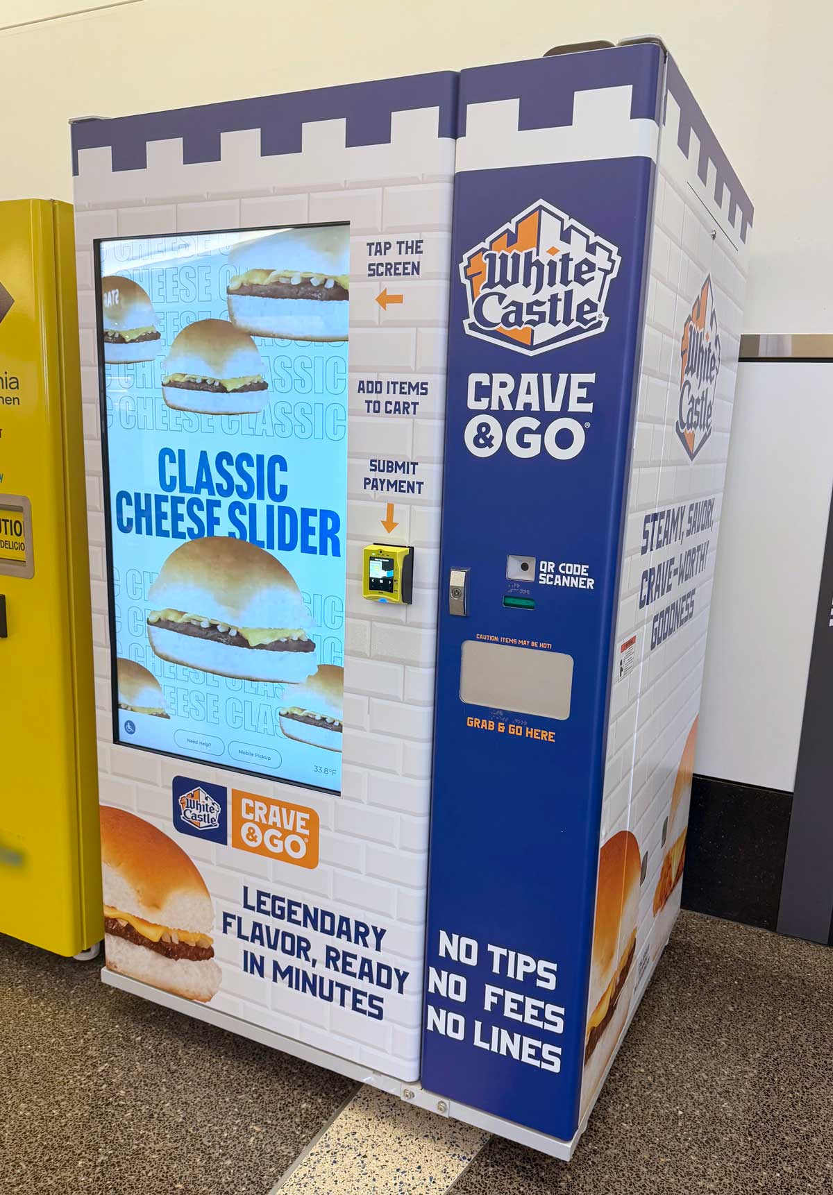white castle vending machine