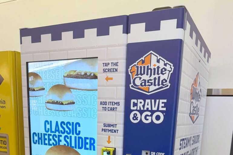 These New White Castle Vending Machines Will Serve Sliders Anytime 2 white castle vending machine