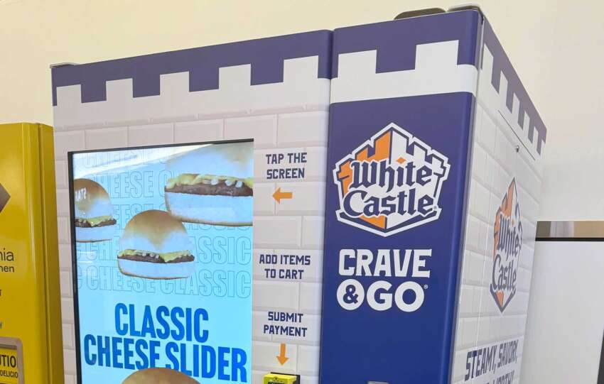 white castle vending machine