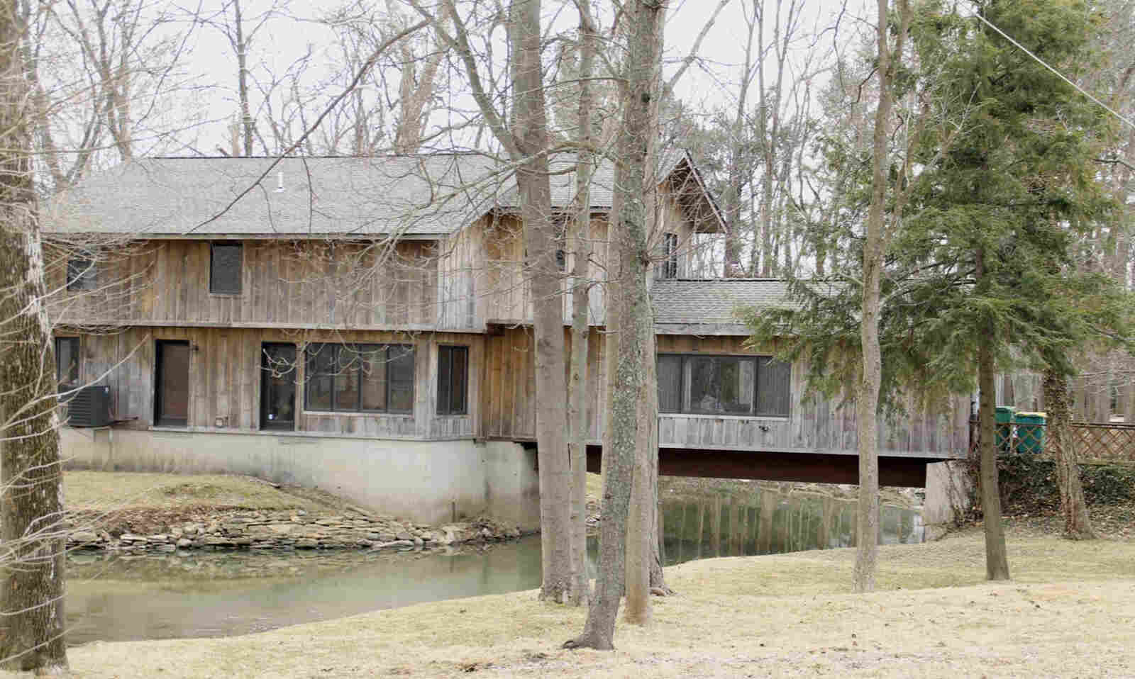 house built over creek