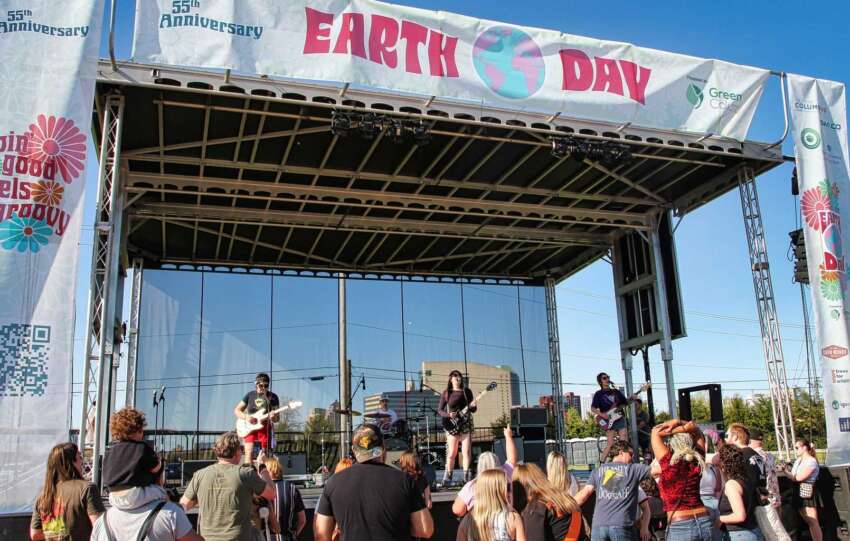 earth day concert stage
