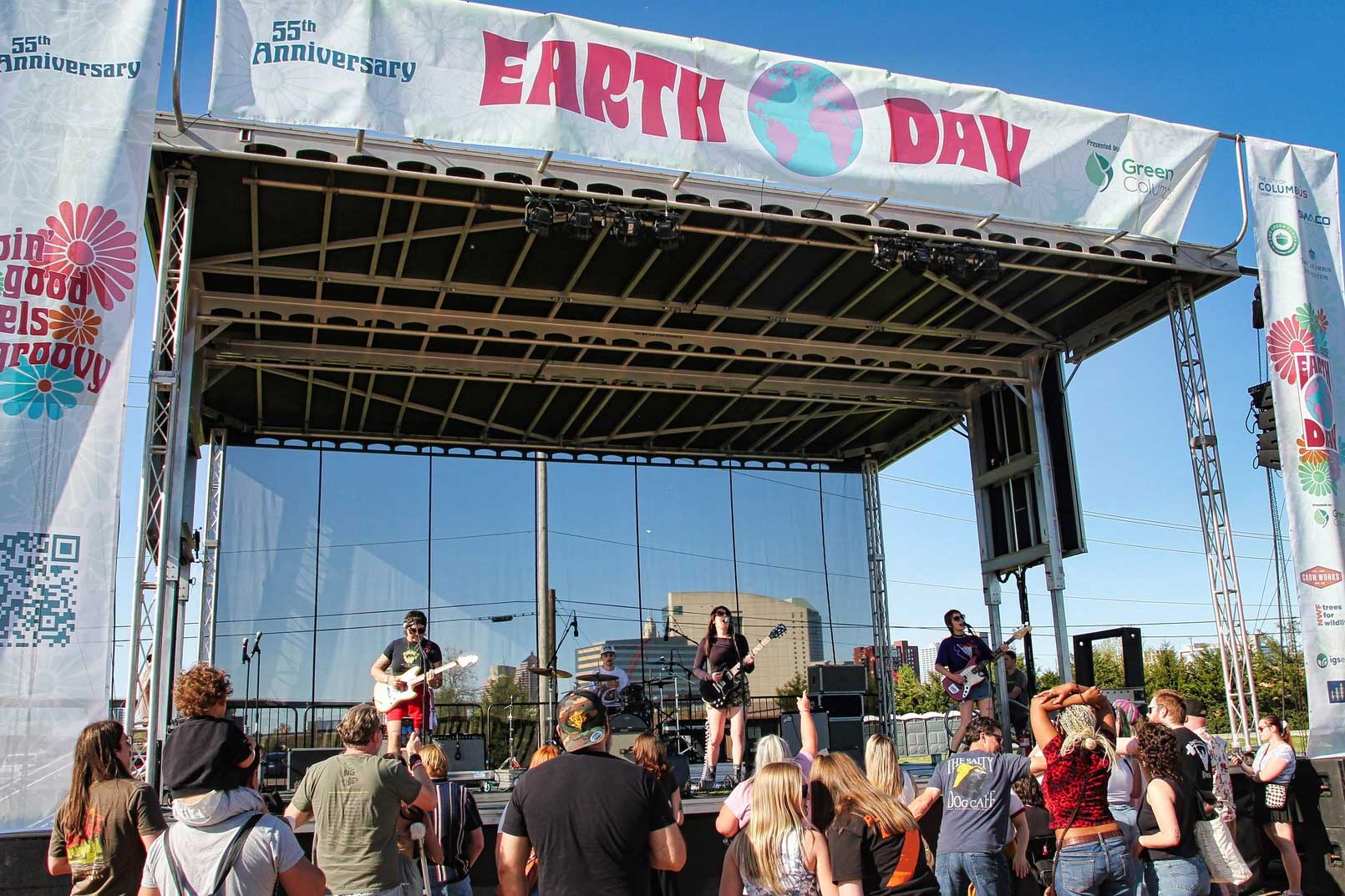 earth day concert stage