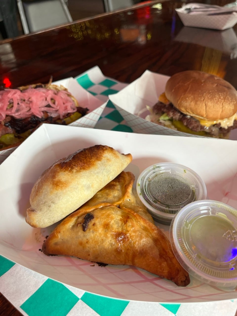 Fat Arnie’s Might Be Columbus’ Most Underrated Food Spot Right Now 3 empanadas with sauce